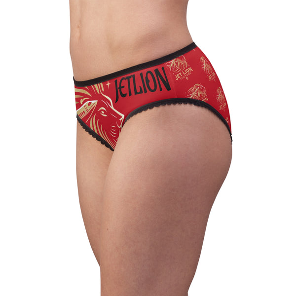Fierce Edition: Vibrant Essentials by JetLion | Women’s Underwear (Red) | Soft Comfort with Quiet Confidence, Cute Gifts for Her, Fun Lingerie, Everyday Essentials