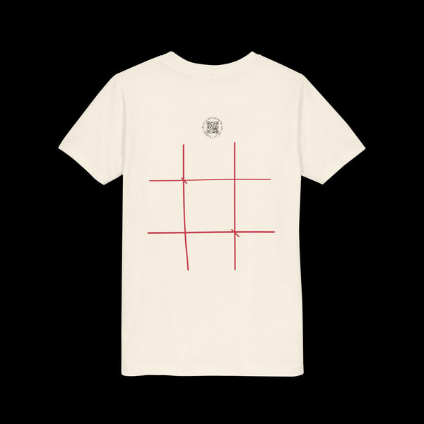 Checkmate by JetLion "Tic-Tac-Toe" Edition– Youth Statement Tee For the Ones Who Move Different | Playful Youth Tee, Fun Cotton T-Shirt, Casual Summer Wear, Kids Game Shirt, Unique Gift for Boys and Girls