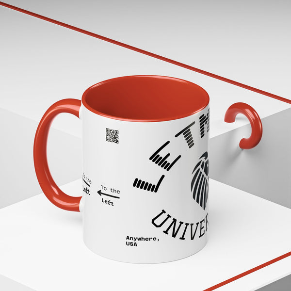 Adversity by JetLion presents Letmebe University Mug: Funny Minimalist Coffee Cup x Gift for the Unbothered x JetLion Mindset Drop