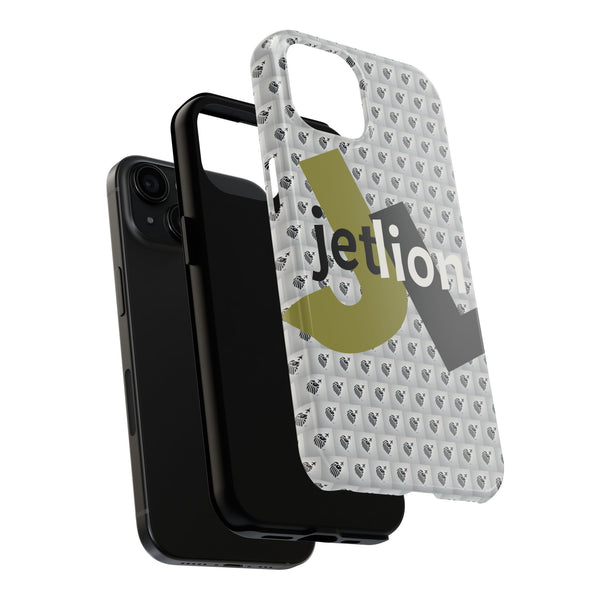 Tough Phone Cases, Bold Lion Crest iPhone 15 Case, JL Logo, Clean Modern Design, Quiet Power, Impact Case by JetLion (Copy)