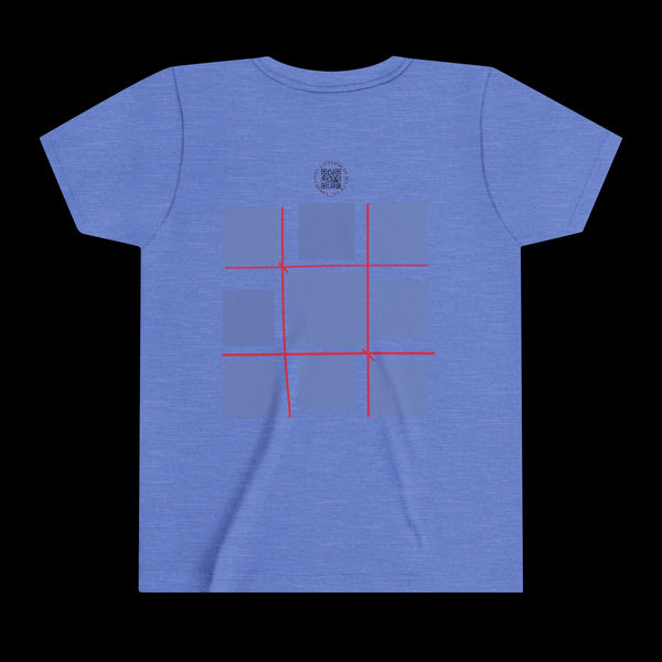Checkmate by JetLion "Tic-Tac-Toe" Edition– Youth Statement Tee For the Ones Who Move Different | Playful Youth Tee, Fun Cotton T-Shirt, Casual Summer Wear, Kids Game Shirt, Unique Gift for Boys and Girls