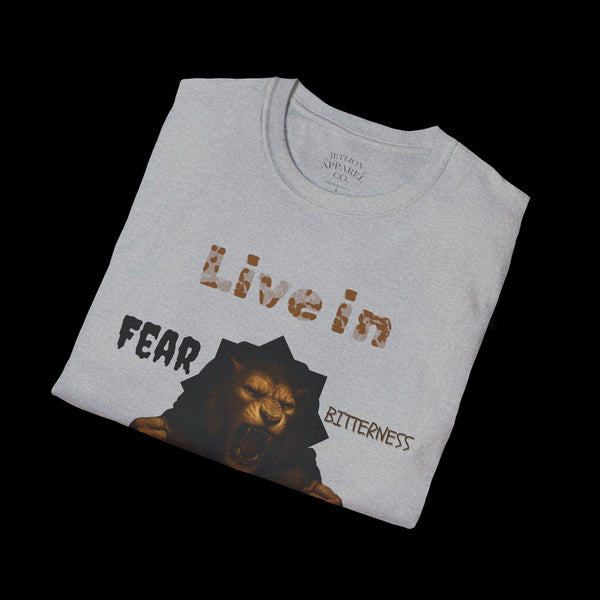 Breakthrough by JetLion Statement Tee of Unshakable Defiance | Duperfans x Phrazorblade Collaboration - Motivational Tee, Animal Lover Gift, Everyday Casual Wear, Fitness Apparel