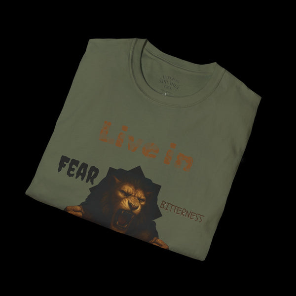 Breakthrough by JetLion Statement Tee of Unshakable Defiance | Duperfans x Phrazorblade Collaboration - Motivational Tee, Animal Lover Gift, Everyday Casual Wear, Fitness Apparel