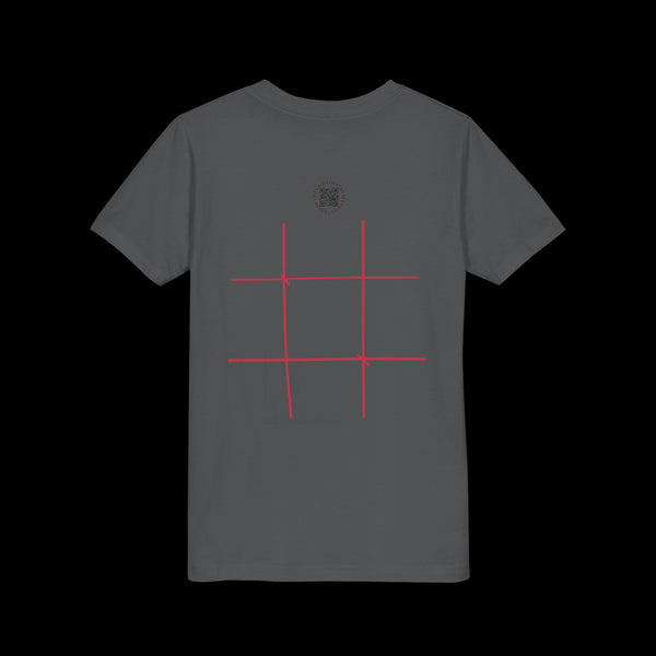 Checkmate by JetLion "Tic-Tac-Toe" Edition– Youth Statement Tee For the Ones Who Move Different | Playful Youth Tee, Fun Cotton T-Shirt, Casual Summer Wear, Kids Game Shirt, Unique Gift for Boys and Girls