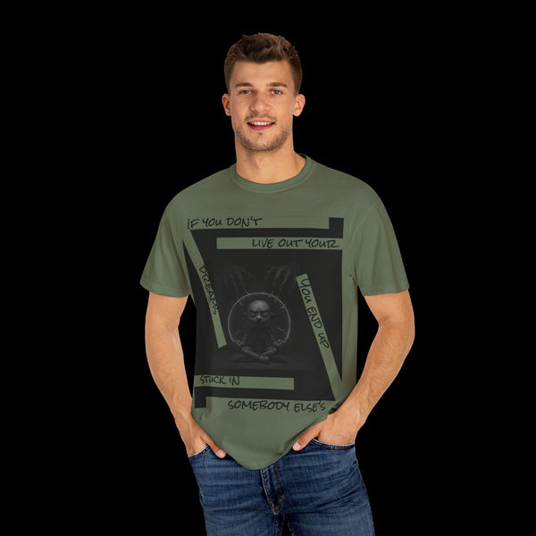 Phrazorblade by JetLion presents Detach | Inspirational Graphic Tee, Motivational T-Shirt, Unisex Casual Wear, Gift for Dreamers, Everyday Comfort, Unique Statement Shirt
