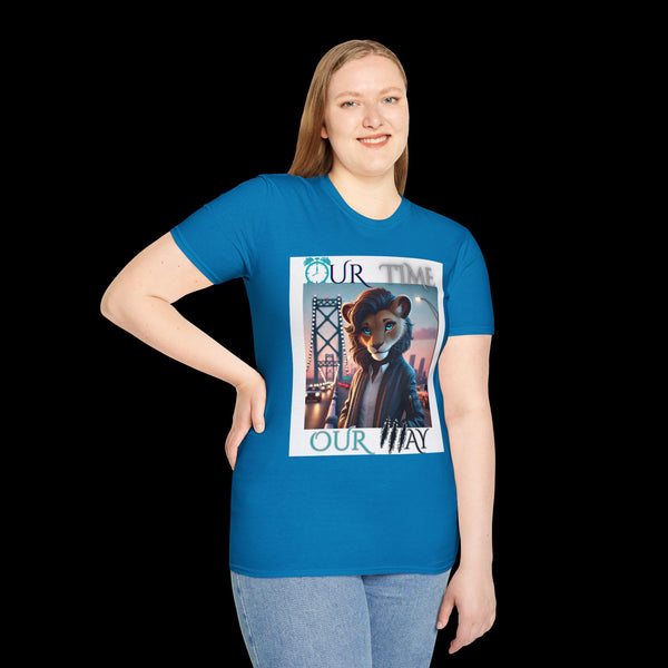 Duperfans by JetLion presents Ambassadress | Our Time. Our Way. Tee, Trendsetter Tee, Unisex Softstyle Tee, Animated Style Shirt, Perfect Gift for Kids & Teens