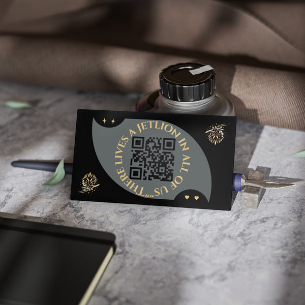 Business Cards - JetLion Apparel Unique Modern QR Code Design for My JetLion Alum
