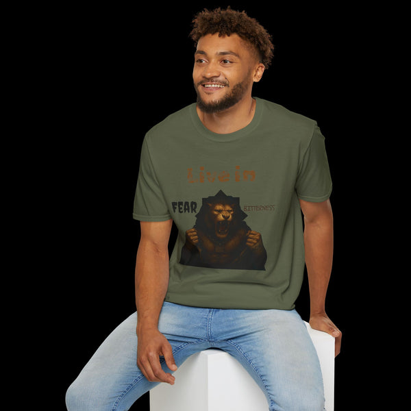 Breakthrough by JetLion Statement Tee of Unshakable Defiance | Duperfans x Phrazorblade Collaboration - Motivational Tee, Animal Lover Gift, Everyday Casual Wear, Fitness Apparel