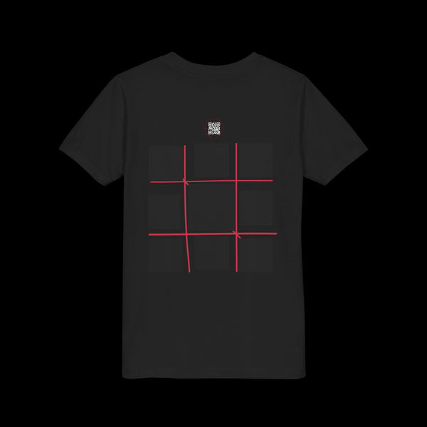 Checkmate by JetLion "Tic-Tac-Toe" Edition– Youth Statement Tee For the Ones Who Move Different | Playful Youth Tee, Fun Cotton T-Shirt, Casual Summer Wear, Kids Game Shirt, Unique Gift for Boys and Girls
