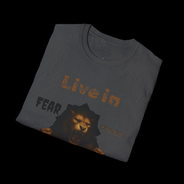 Breakthrough by JetLion Statement Tee of Unshakable Defiance | Duperfans x Phrazorblade Collaboration - Motivational Tee, Animal Lover Gift, Everyday Casual Wear, Fitness Apparel