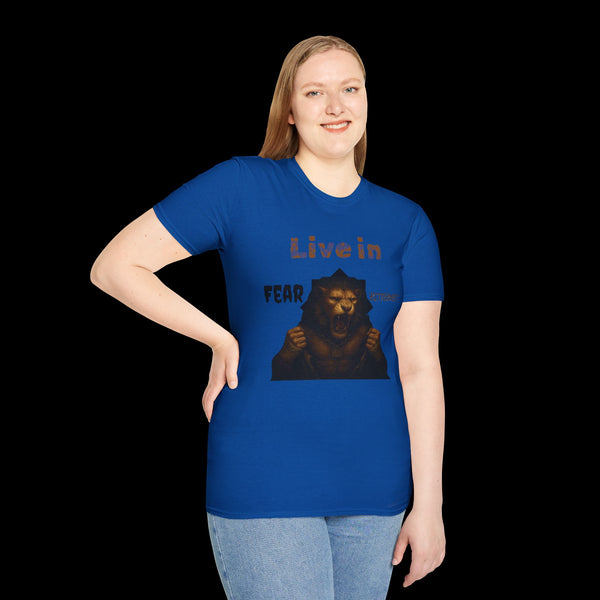 Breakthrough by JetLion Statement Tee of Unshakable Defiance | Duperfans x Phrazorblade Collaboration - Motivational Tee, Animal Lover Gift, Everyday Casual Wear, Fitness Apparel