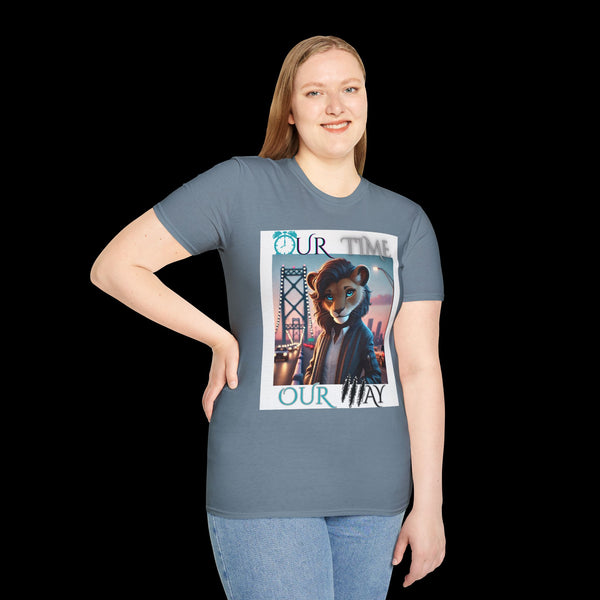 Duperfans by JetLion presents Ambassadress | Our Time. Our Way. Tee, Trendsetter Tee, Unisex Softstyle Tee, Animated Style Shirt, Perfect Gift for Kids & Teens