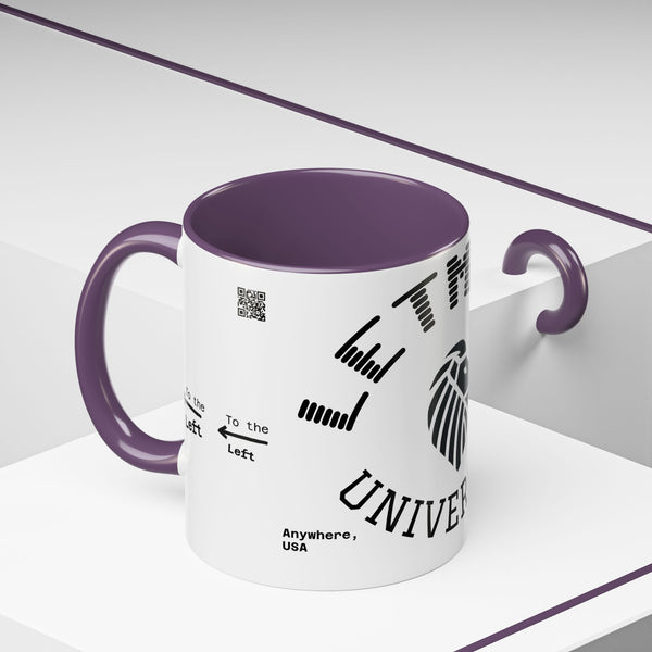 Adversity by JetLion presents Letmebe University Mug: Funny Minimalist Coffee Cup x Gift for the Unbothered x JetLion Mindset Drop