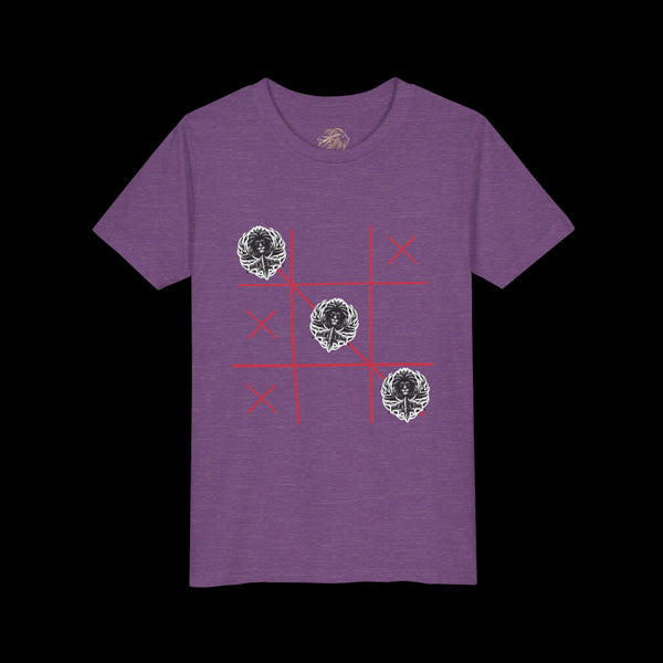 Checkmate by JetLion "Tic-Tac-Toe" Edition– Youth Statement Tee For the Ones Who Move Different | Playful Youth Tee, Fun Cotton T-Shirt, Casual Summer Wear, Kids Game Shirt, Unique Gift for Boys and Girls