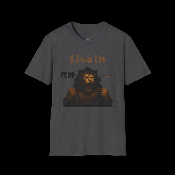 Breakthrough by JetLion Statement Tee of Unshakable Defiance | Duperfans x Phrazorblade Collaboration - Motivational Tee, Animal Lover Gift, Everyday Casual Wear, Fitness Apparel
