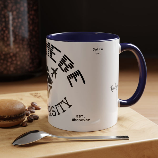 Adversity by JetLion presents Letmebe University Mug: Funny Minimalist Coffee Cup x Gift for the Unbothered x JetLion Mindset Drop