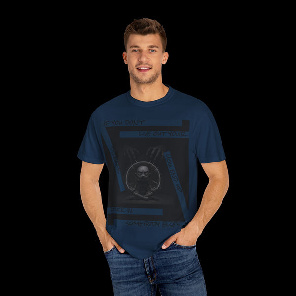 Phrazorblade by JetLion presents Detach | Inspirational Graphic Tee, Motivational T-Shirt, Unisex Casual Wear, Gift for Dreamers, Everyday Comfort, Unique Statement Shirt