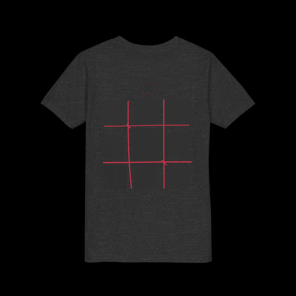 Checkmate by JetLion "Tic-Tac-Toe" Edition– Youth Statement Tee For the Ones Who Move Different | Playful Youth Tee, Fun Cotton T-Shirt, Casual Summer Wear, Kids Game Shirt, Unique Gift for Boys and Girls