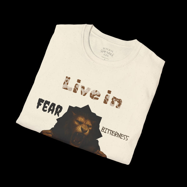 Breakthrough by JetLion Statement Tee of Unshakable Defiance | Duperfans x Phrazorblade Collaboration - Motivational Tee, Animal Lover Gift, Everyday Casual Wear, Fitness Apparel