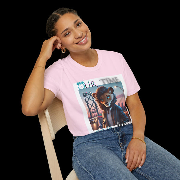 Duperfans by JetLion presents Ambassadress | Our Time. Our Way. Tee, Trendsetter Tee, Unisex Softstyle Tee, Animated Style Shirt, Perfect Gift for Kids & Teens