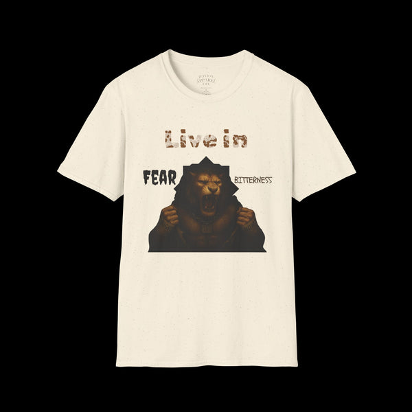 Breakthrough by JetLion Statement Tee of Unshakable Defiance | Duperfans x Phrazorblade Collaboration - Motivational Tee, Animal Lover Gift, Everyday Casual Wear, Fitness Apparel
