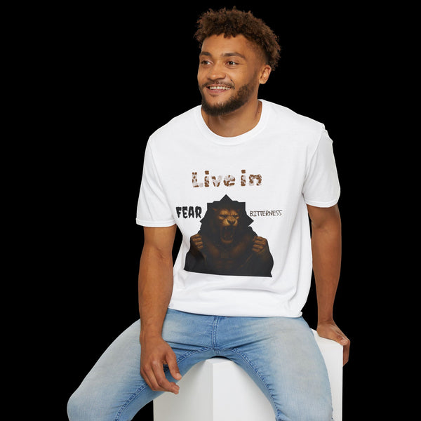 Breakthrough by JetLion Statement Tee of Unshakable Defiance | Duperfans x Phrazorblade Collaboration - Motivational Tee, Animal Lover Gift, Everyday Casual Wear, Fitness Apparel