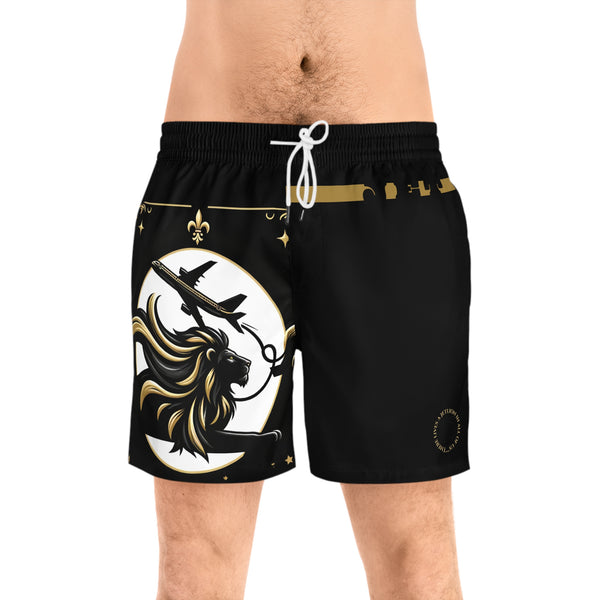 Takeoff by JetLion presents Stealth Black Trunks Luxe Flight Edition | Beachwear, Summer Essentials, Pool Party Attire, Vacation Gear