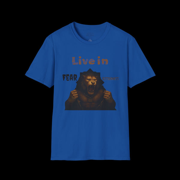 Breakthrough by JetLion Statement Tee of Unshakable Defiance | Duperfans x Phrazorblade Collaboration - Motivational Tee, Animal Lover Gift, Everyday Casual Wear, Fitness Apparel