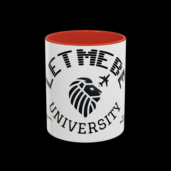 Adversity by JetLion presents Letmebe University Mug: Funny Minimalist Coffee Cup x Gift for the Unbothered x JetLion Mindset Drop