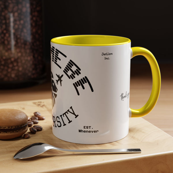Adversity by JetLion presents Letmebe University Mug: Funny Minimalist Coffee Cup x Gift for the Unbothered x JetLion Mindset Drop