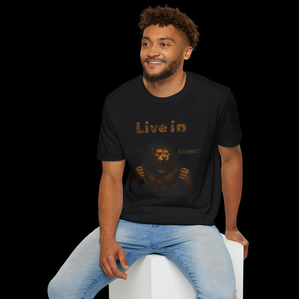 Breakthrough by JetLion Statement Tee of Unshakable Defiance | Duperfans x Phrazorblade Collaboration - Motivational Tee, Animal Lover Gift, Everyday Casual Wear, Fitness Apparel