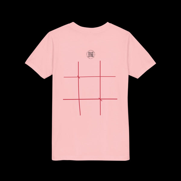 Checkmate by JetLion "Tic-Tac-Toe" Edition– Youth Statement Tee For the Ones Who Move Different | Playful Youth Tee, Fun Cotton T-Shirt, Casual Summer Wear, Kids Game Shirt, Unique Gift for Boys and Girls