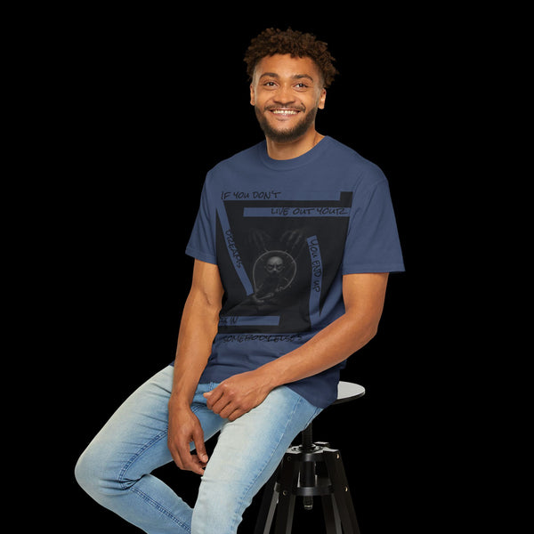 Phrazorblade by JetLion presents Detach | Inspirational Graphic Tee, Motivational T-Shirt, Unisex Casual Wear, Gift for Dreamers, Everyday Comfort, Unique Statement Shirt