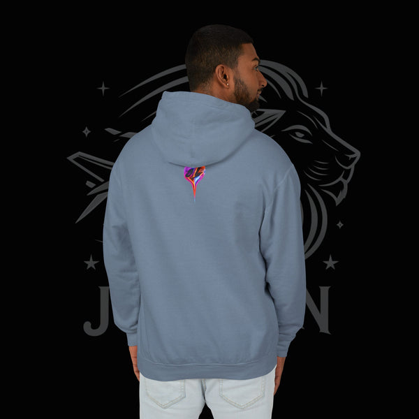 JetLion Present StarBurst Signature Lightweight Hoodie V1 — "JetLion" Cosmic Infused Graphic Sweatshirt
