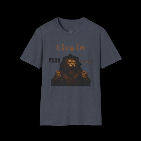 Breakthrough by JetLion Statement Tee of Unshakable Defiance | Duperfans x Phrazorblade Collaboration - Motivational Tee, Animal Lover Gift, Everyday Casual Wear, Fitness Apparel