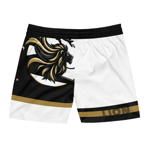 Takeoff by JetLion presents White Command Luxe Trunks Edition | Stylish Beachwear, Summer Swim Trunks, Pool Party Gear, Vacation Essentials, Fun Gift Idea
