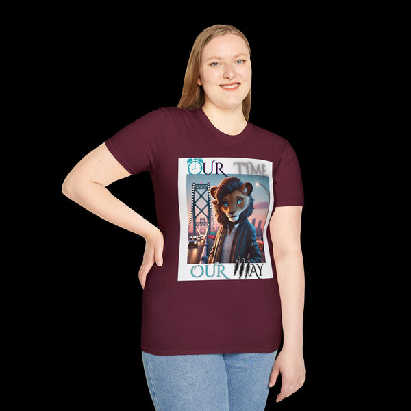 Duperfans by JetLion presents Ambassadress | Our Time. Our Way. Tee, Trendsetter Tee, Unisex Softstyle Tee, Animated Style Shirt, Perfect Gift for Kids & Teens