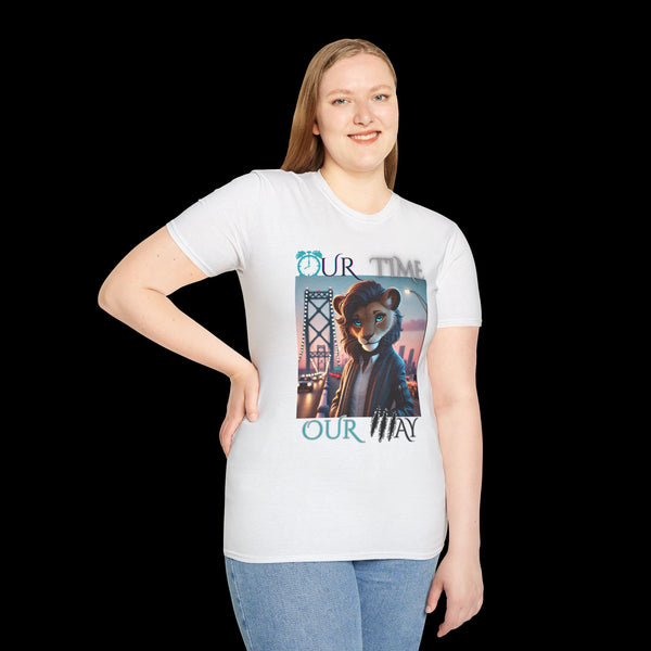 Duperfans by JetLion presents Ambassadress | Our Time. Our Way. Tee, Trendsetter Tee, Unisex Softstyle Tee, Animated Style Shirt, Perfect Gift for Kids & Teens