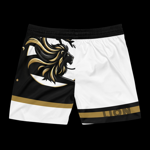 Takeoff by JetLion presents White Command Luxe Trunks Edition | Stylish Beachwear, Summer Swim Trunks, Pool Party Gear, Vacation Essentials, Fun Gift Idea