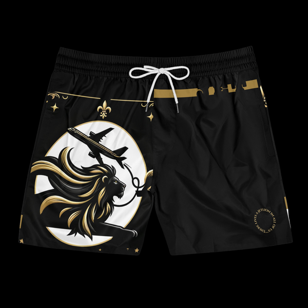 Takeoff by JetLion presents Stealth Black Trunks Luxe Flight Edition | Beachwear, Summer Essentials, Pool Party Attire, Vacation Gear
