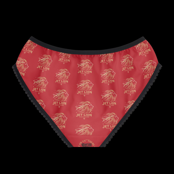Fierce Edition: Vibrant Essentials by JetLion | Women’s Underwear (Red) | Soft Comfort with Quiet Confidence, Cute Gifts for Her, Fun Lingerie, Everyday Essentials