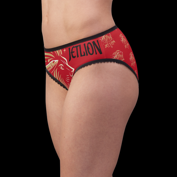 Fierce Edition: Vibrant Essentials by JetLion | Women’s Underwear (Red) | Soft Comfort with Quiet Confidence, Cute Gifts for Her, Fun Lingerie, Everyday Essentials