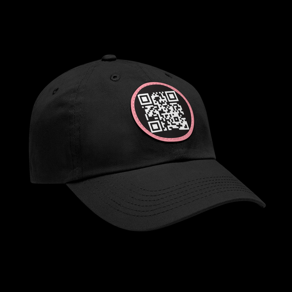Cipher by JetLion – QR Patch Dad Hat for Silent Impact & Coded Presence Perfect for Casual Outfits, Gifts, Summer, Outdoor Adventures, Unique Accessories