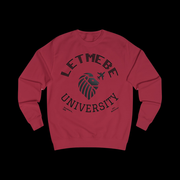 Adversity by JetLion Presents the Letmebe University Sweatshirt: Unisex Sweatshirt Design, Cozy Casual Wear, Perfect Graduation Gift, College Apparel, Trendy, Everyday Style