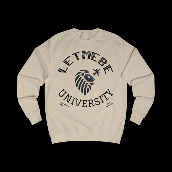 Adversity by JetLion Presents the Letmebe University Sweatshirt: Unisex Sweatshirt Design, Cozy Casual Wear, Perfect Graduation Gift, College Apparel, Trendy, Everyday Style