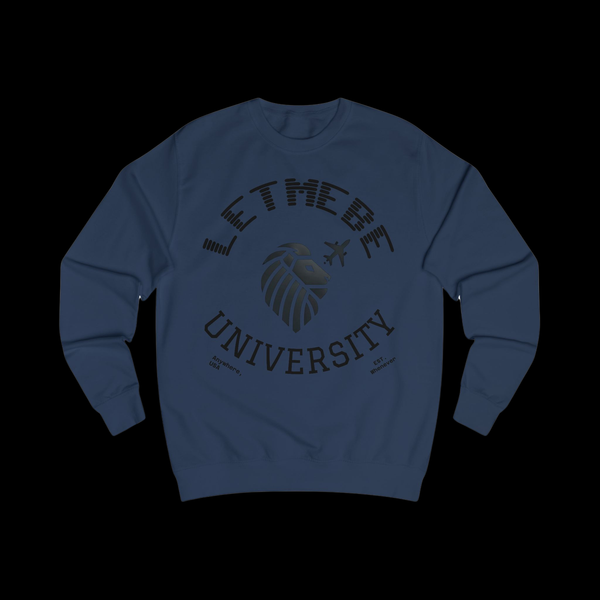 Adversity by JetLion Presents the Letmebe University Sweatshirt: Unisex Sweatshirt Design, Cozy Casual Wear, Perfect Graduation Gift, College Apparel, Trendy, Everyday Style