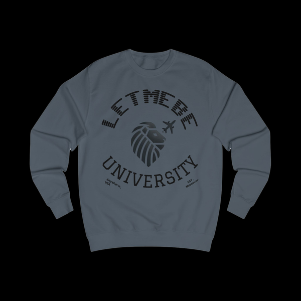 Adversity by JetLion Presents the Letmebe University Sweatshirt: Unisex Sweatshirt Design, Cozy Casual Wear, Perfect Graduation Gift, College Apparel, Trendy, Everyday Style