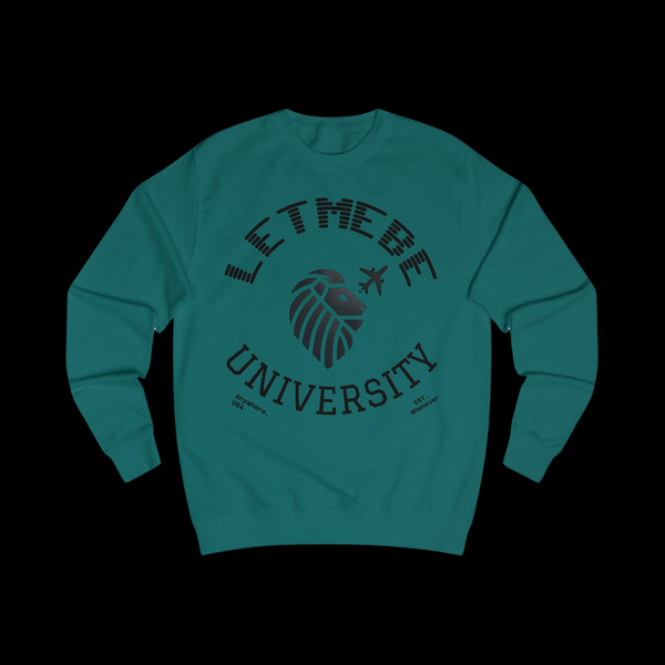 Adversity by JetLion Presents the Letmebe University Sweatshirt: Unisex Sweatshirt Design, Cozy Casual Wear, Perfect Graduation Gift, College Apparel, Trendy, Everyday Style