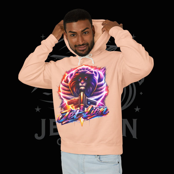 JetLion Present StarBurst Signature Lightweight Hoodie V1 — "JetLion" Cosmic Infused Graphic Sweatshirt