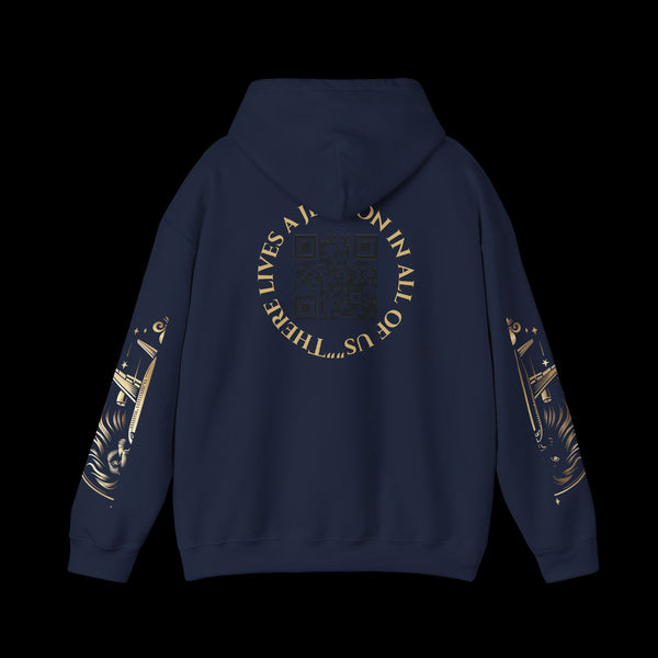 Manifest by JetLion Streak Hoodie:  Unisex Luxury Streetwear x Gift for Him x JetLion Signature Drop